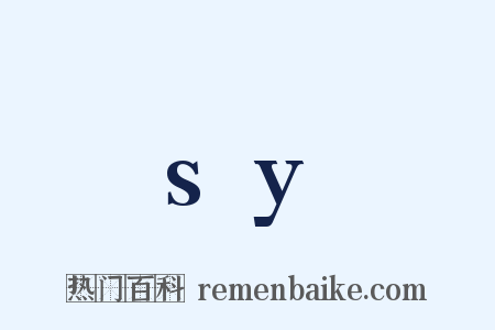 sy是什么意思的图片